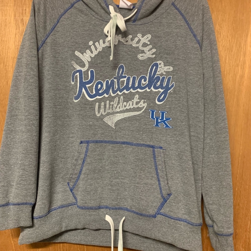 Touch by Alyssa Milano Gray and Blue Hoodie